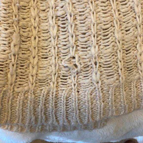 Anthropologie Moth Cozy Cream Knit Oversized Cardigan Sweater | S - Picture 5 of 5